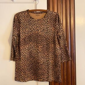 XS lands end cheetah shirt